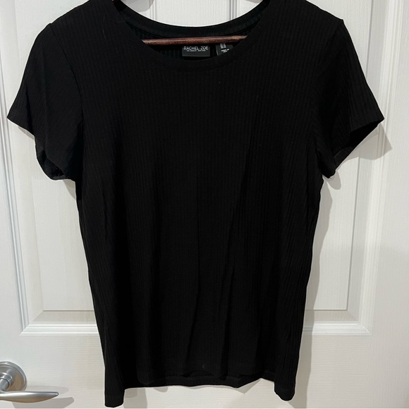 Rachel Zoe black short sleeve t shirt size medium - Picture 2 of 8